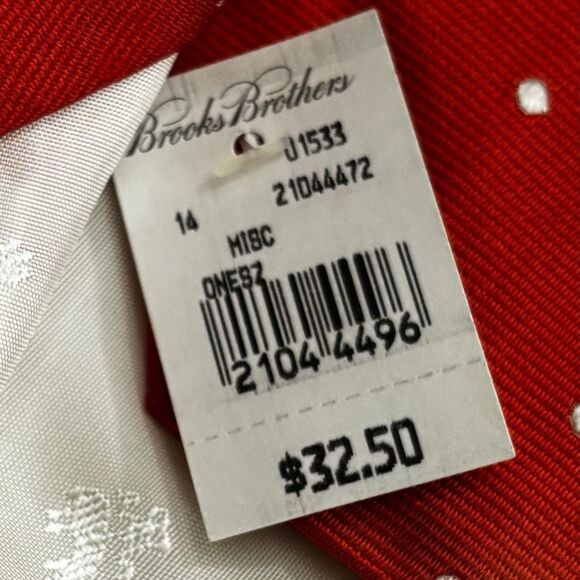 Brooks Brothers Orange Polkadot Silk Necktie Tie Men's NEW Work Wedding Date Dad - Picture 4 of 4